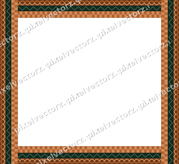 Decorative picture frame border in dark green with guilloche