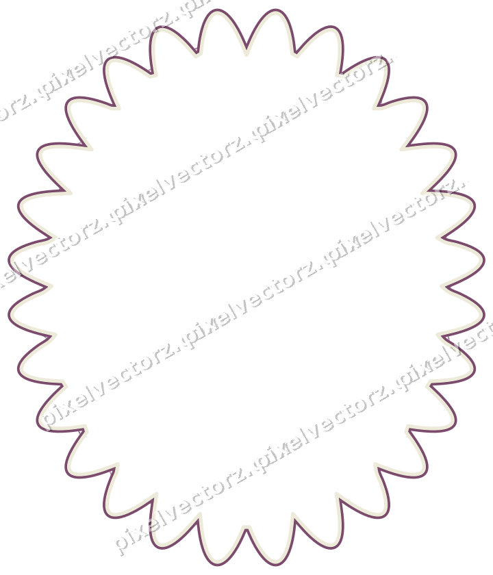 Decorative line art frame in dark magenta and lime with oval