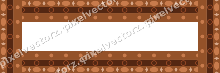 Decorative picture frame border in orange and blue with egg and dart