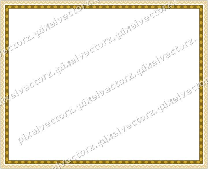 Decorative picture frame border in dark green and amber with guilloche