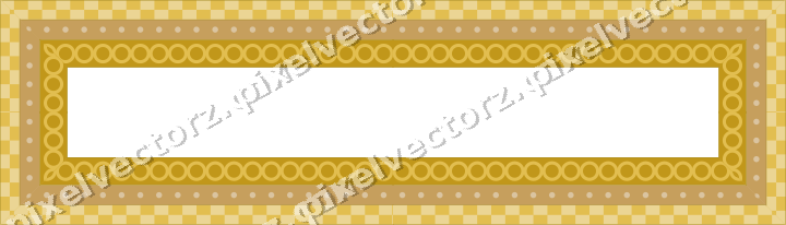Decorative picture frame border in amber and pale orange with dot row