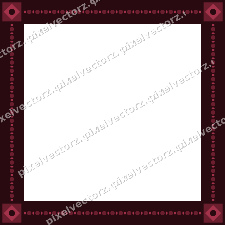 Decorative picture frame border in dark pink with bead and reel