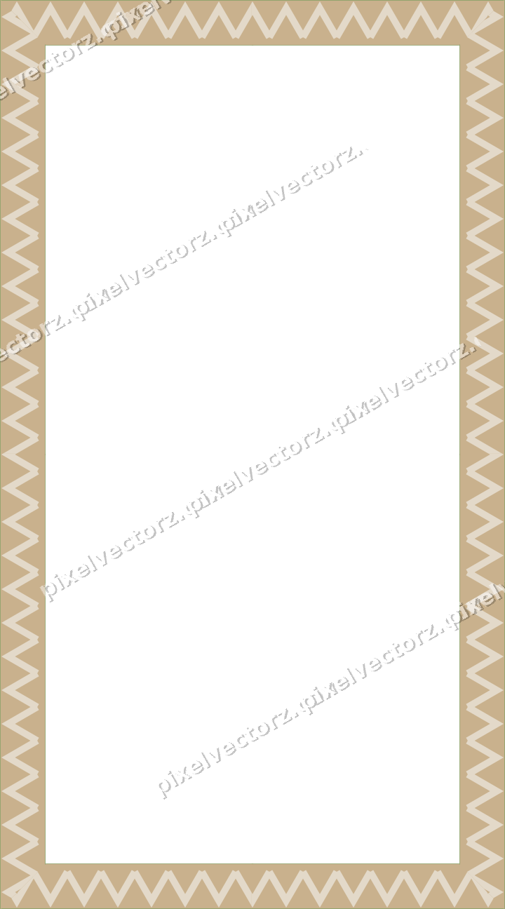 Decorative picture frame border in lime and yellow with zigzag