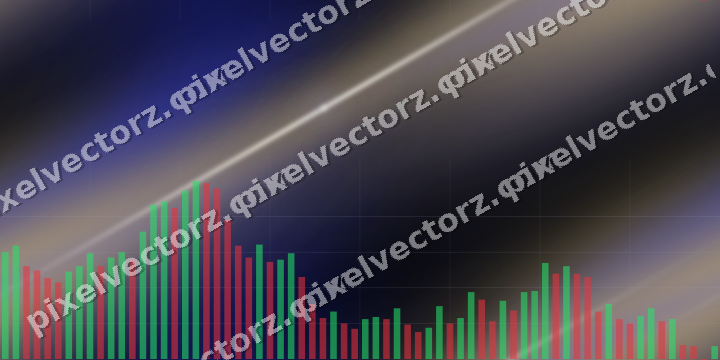 Nahtloser Neon Diagramm Hintergrund in Blau und Bernstein