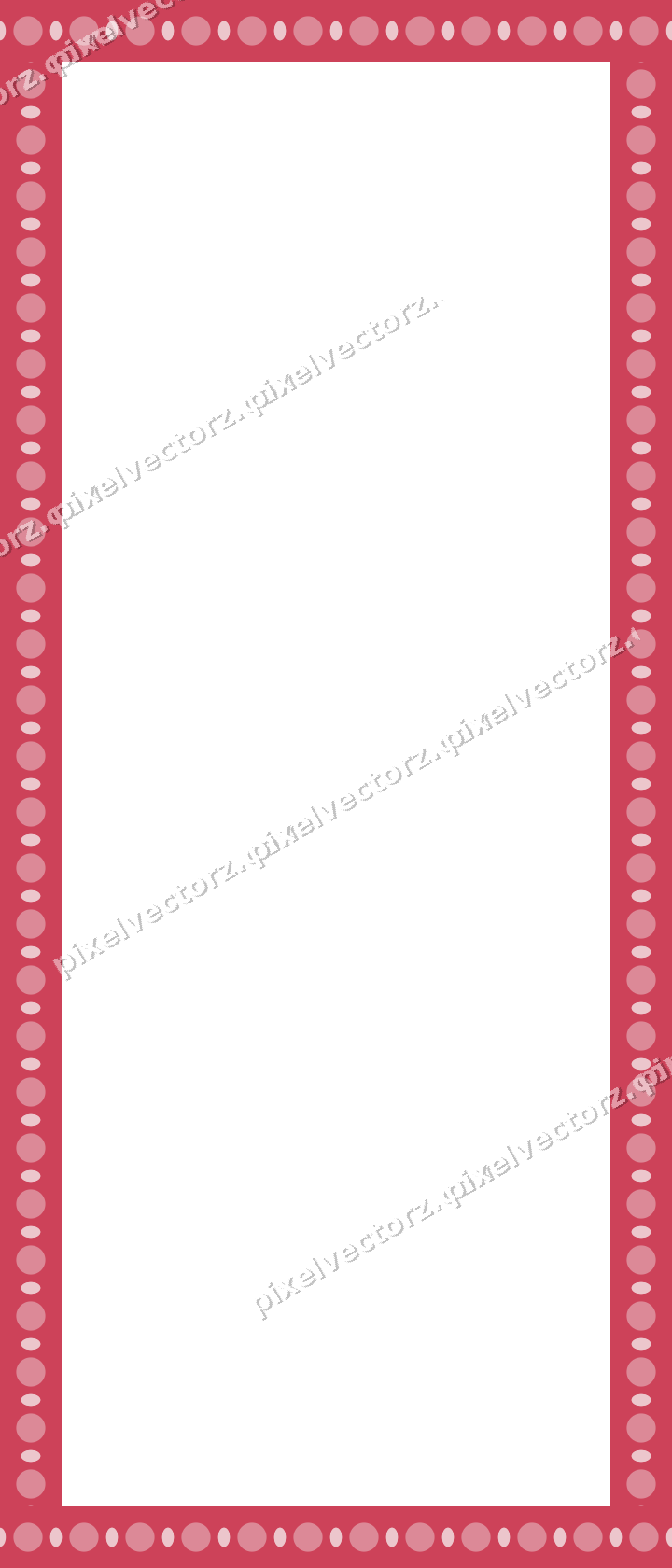 Decorative picture frame border in red and orange with bead and reel