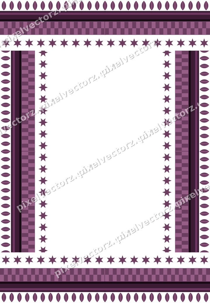 Decorative picture frame border in dark magenta with leaf moulding