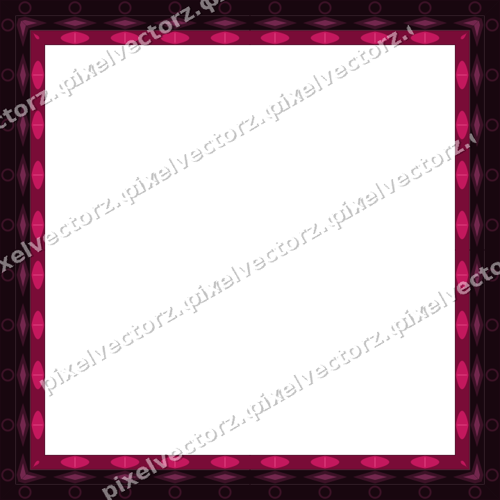 Decorative picture frame border in lime and pink with diamond band