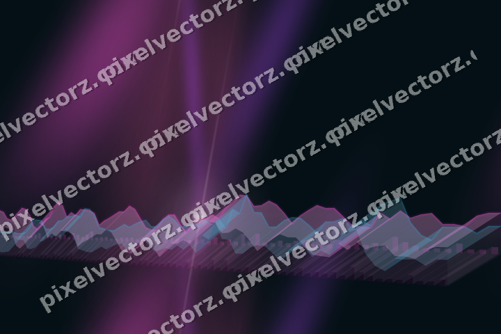 Nahtloser Neon Diagramm Hintergrund in Magenta und Violett