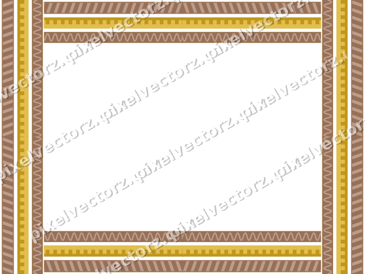 Decorative picture frame border in amber with step band