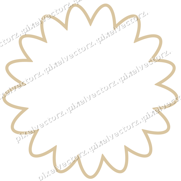 Decorative line art frame in dark pink and red with oval