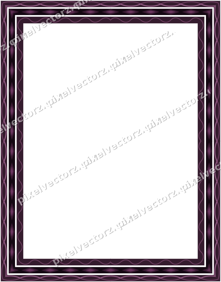 Decorative picture frame border in dark magenta with guilloche