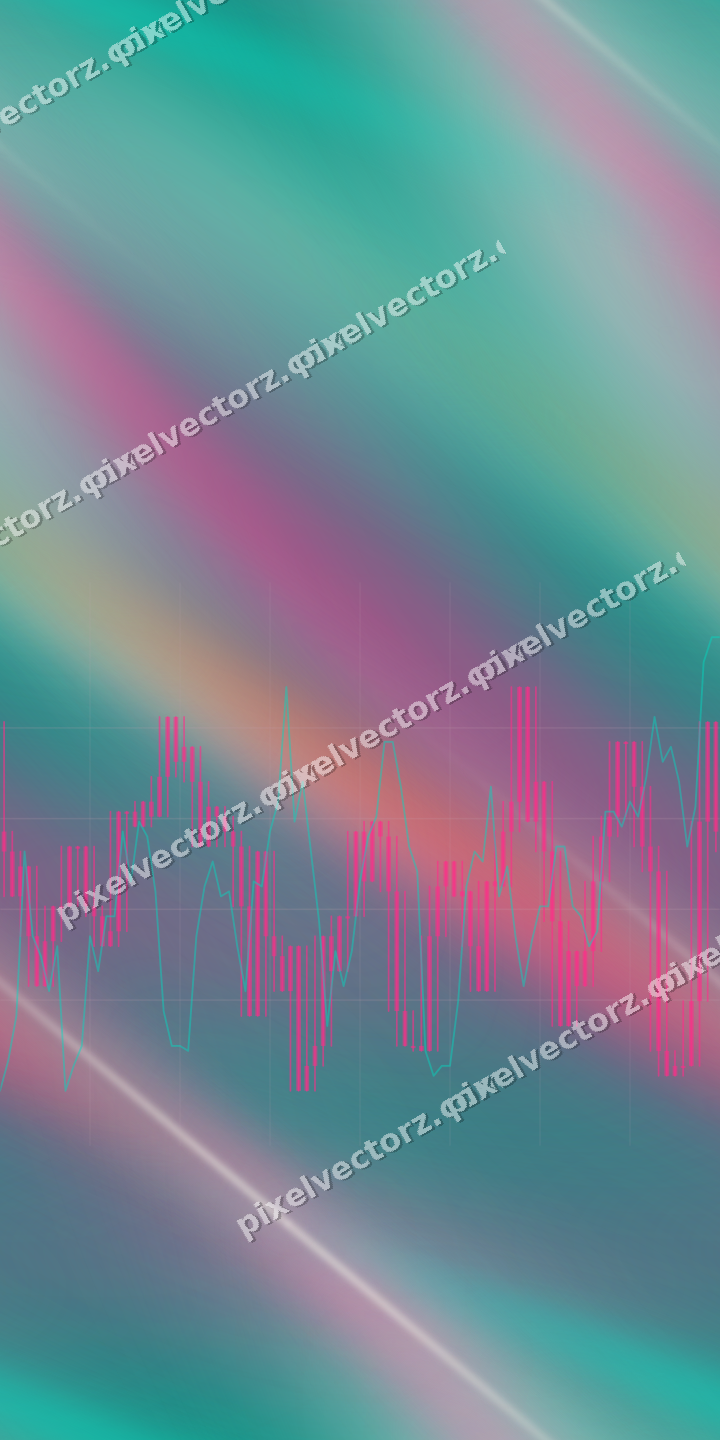 Nahtloser Neon Diagramm Hintergrund in Rosa und Orange