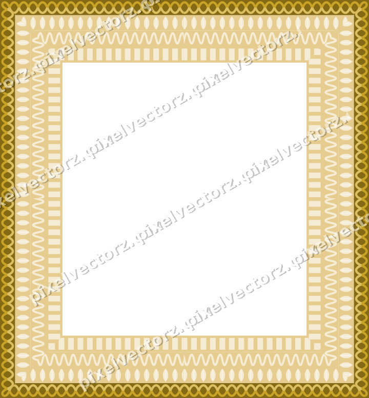 Decorative picture frame border in dark green with leaf moulding