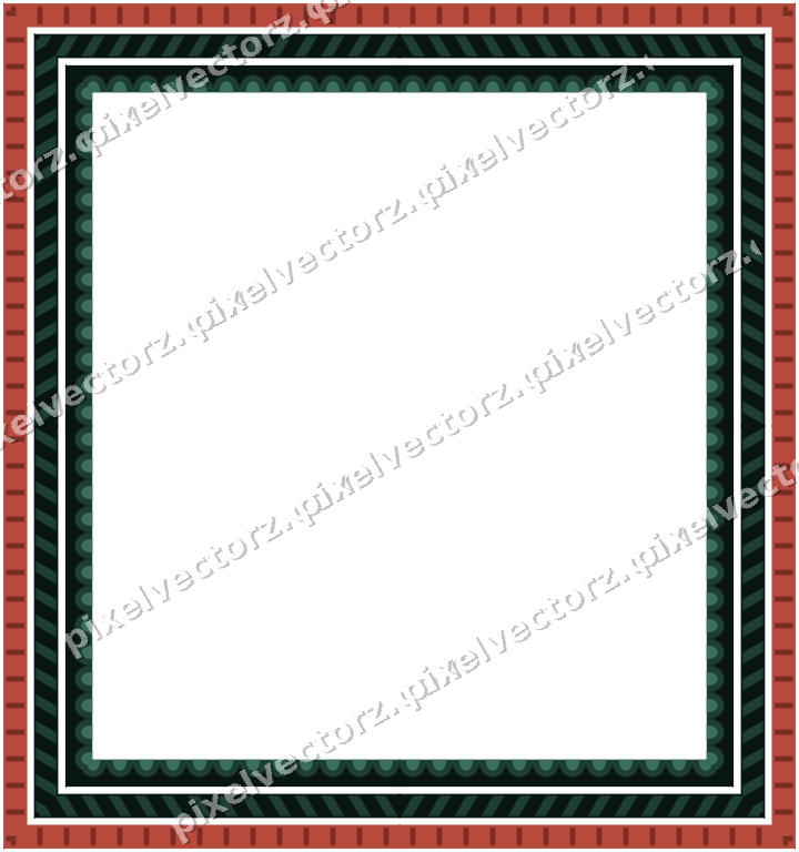 Decorative picture frame border in dark red with diagonal band