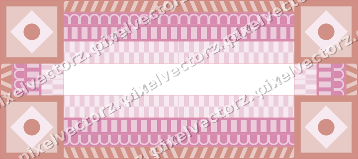 Decorative picture frame border in pale pink with diagonal band