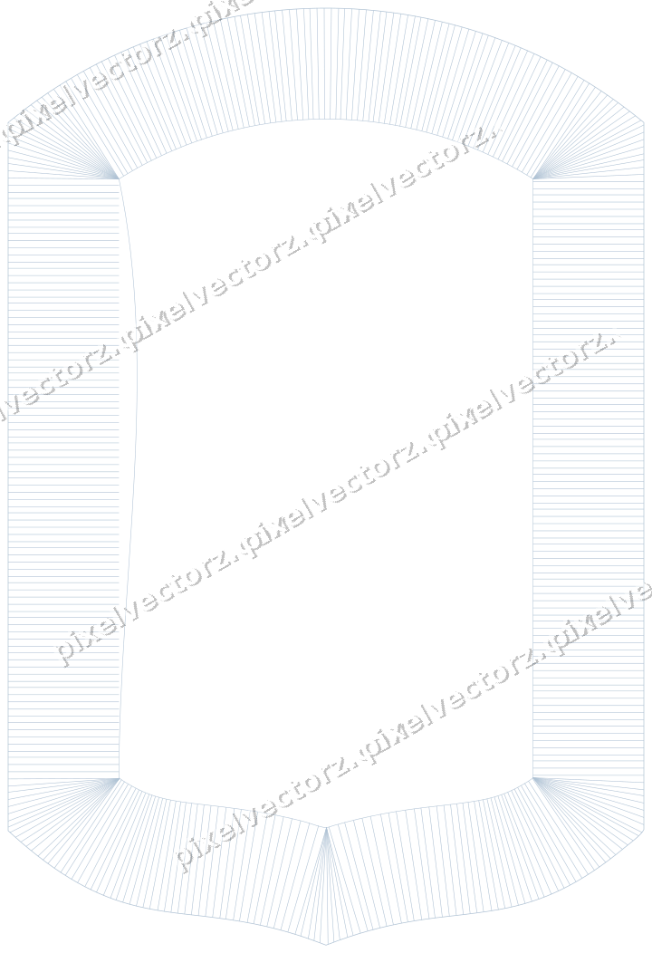 Decorative line art frame in purple and blue with label plaque