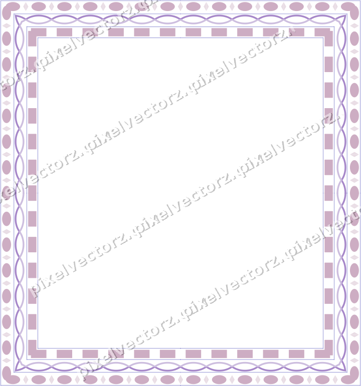 Decorative picture frame border in purple and blue with guilloche