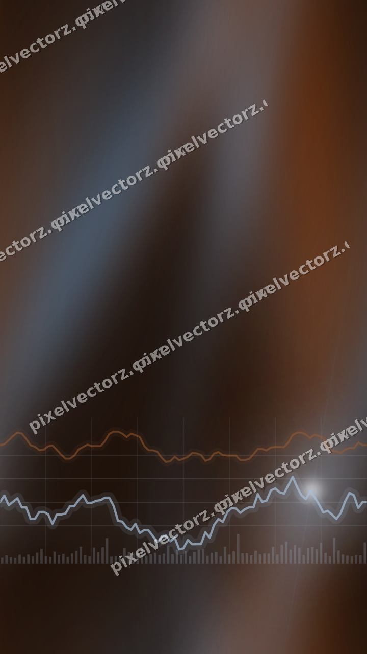 Nahtloser Neon Diagramm Hintergrund in Blau und Orange