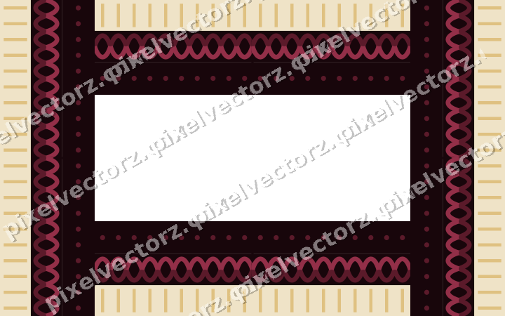 Decorative picture frame border in dark pink and amber with guilloche