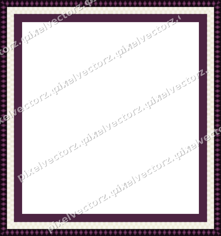 Decorative picture frame border in dark magenta with diamond band