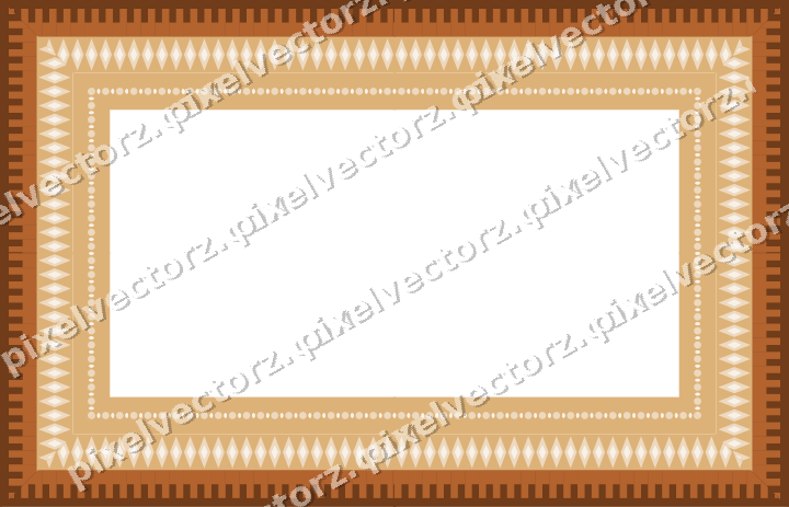 Decorative picture frame border in dark green with diamond band