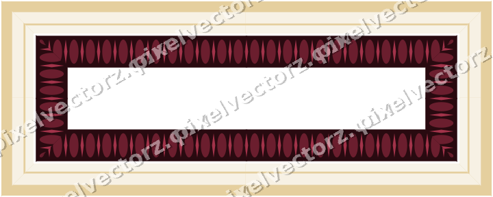 Decorative picture frame border in dark pink and red with egg and dart
