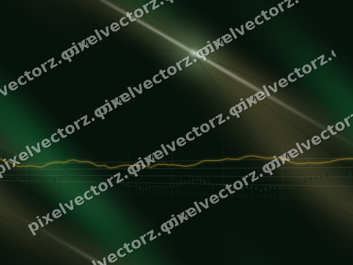Nahtloser Neon Diagramm Hintergrund in Grün und Bernstein
