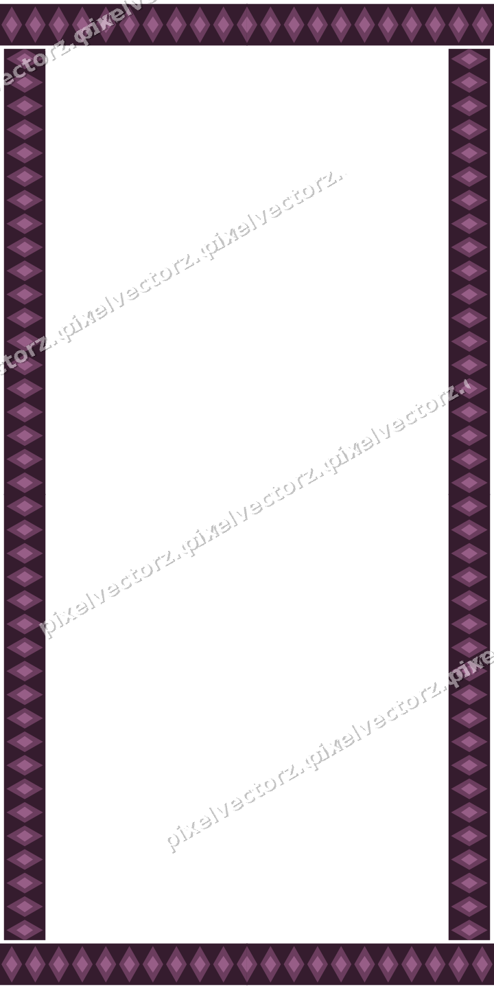 Decorative picture frame border in dark magenta with diamond band