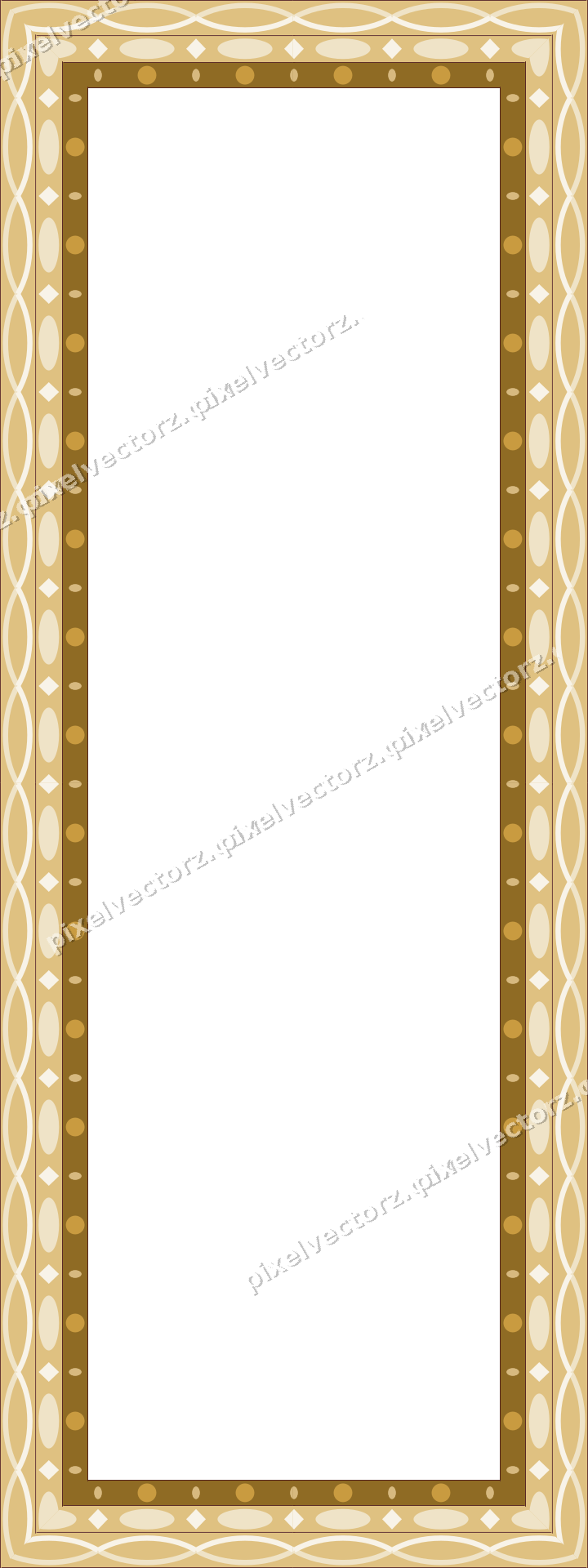 Decorative picture frame border in dark pink with egg and dart