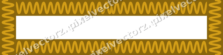 Decorative picture frame border in amber and blue with wave band