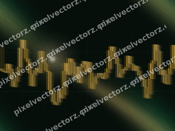 Nahtloser Neon Diagramm Hintergrund in Bernstein und Grün