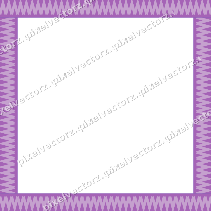 Decorative picture frame border in purple and blue with zigzag