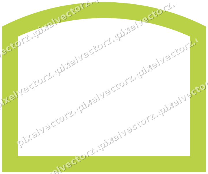 Decorative line art frame in dark magenta and lime with label plaque