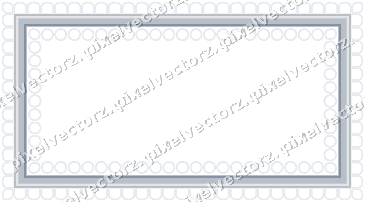 Decorative picture frame border in dark blue with arcade frieze