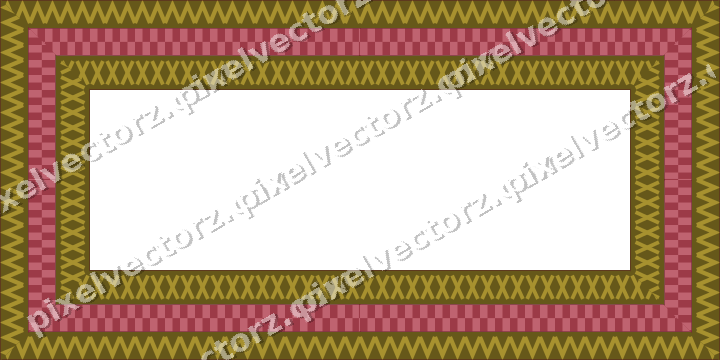 Decorative picture frame border in dark pink and red with zigzag