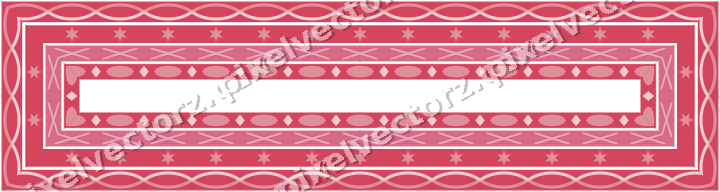 Decorative picture frame border in pale pink with cross band