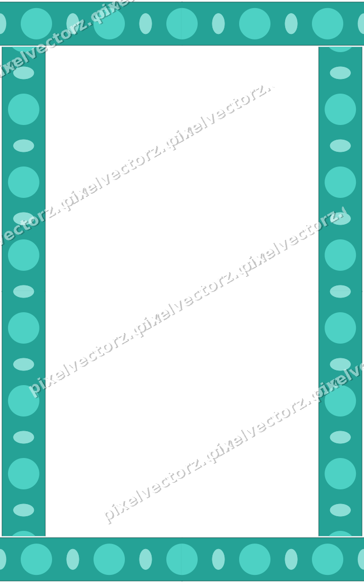 Decorative picture frame border in orange and teal with bead and reel
