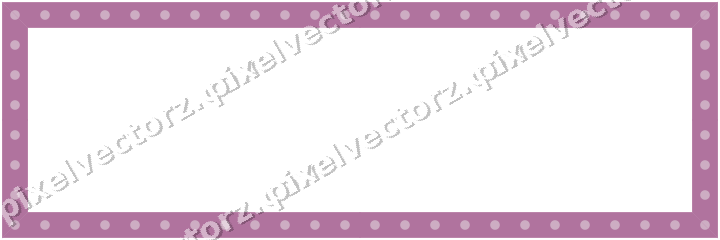 Decorative picture frame border in purple and blue with dot row