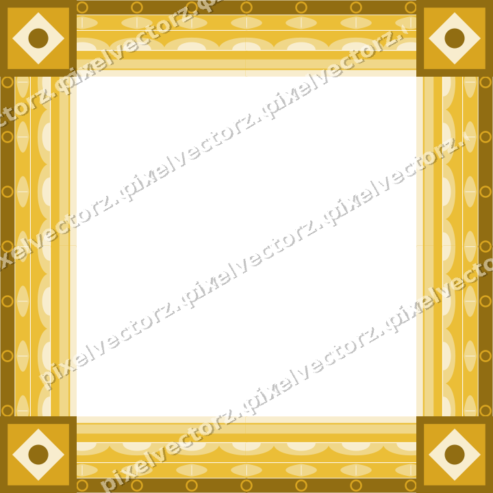 Decorative picture frame border in amber and purple with leaf moulding