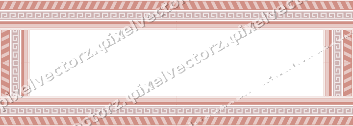 Decorative picture frame border in pale pink with greek key