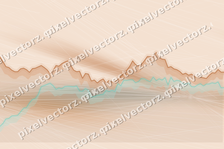 Nahtloser Pastell Diagramm Hintergrund in Orange und Petrol