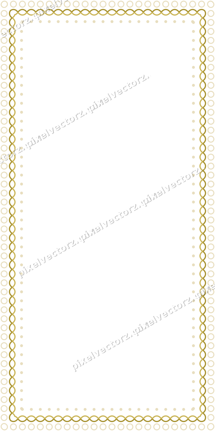 Decorative picture frame border in dark pink and red with ring chain