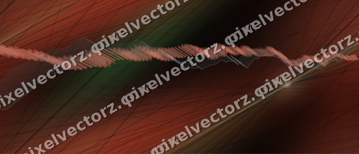 Nahtloser Neon Diagramm Hintergrund in Rot und Orange