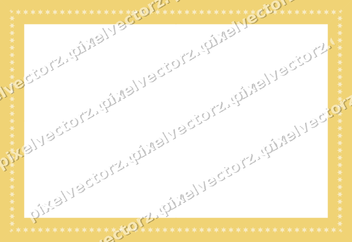 Decorative picture frame border in dark blue and amber with star band