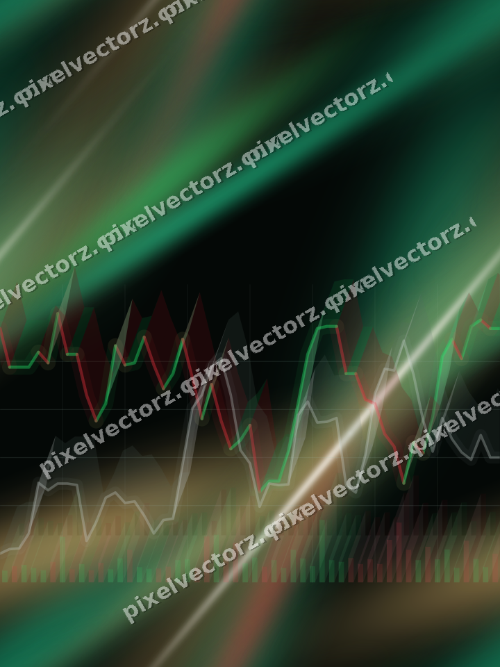 Nahtloser Neon Diagramm Hintergrund in Grün und Rot