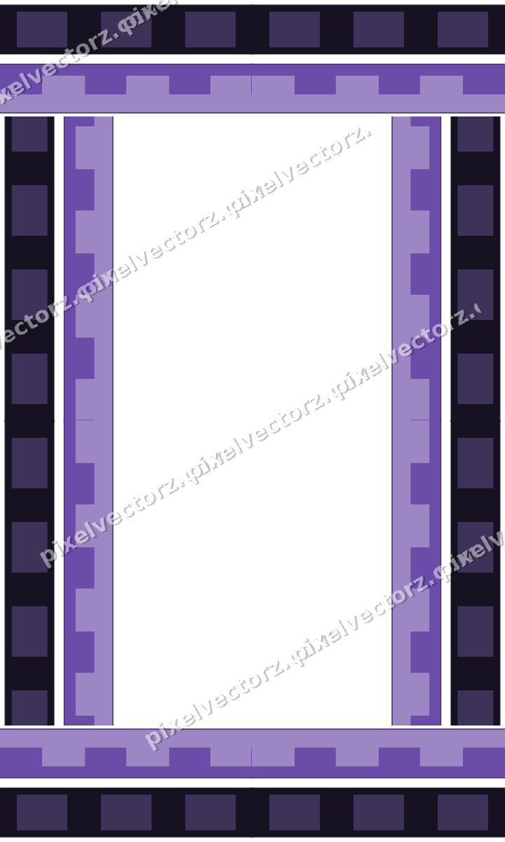 Decorative picture frame border in amber and purple with dentil