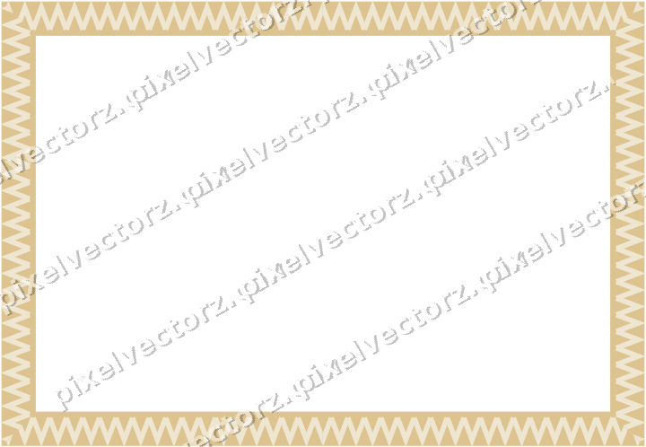 Decorative picture frame border in dark magenta and amber with zigzag