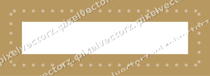 Decorative picture frame border in orange and amber with dot row