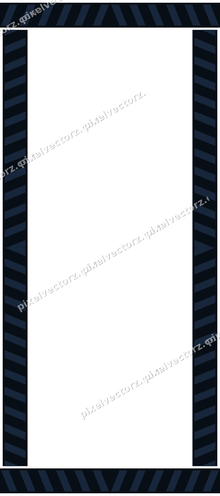 Decorative picture frame border in dark blue with diagonal band