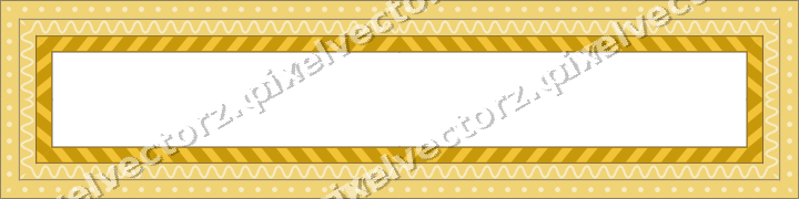 Decorative picture frame border in dark blue and amber with wave band